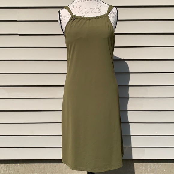 ATHLETA Kokomo Olive Green Dress - Picture 4 of 16